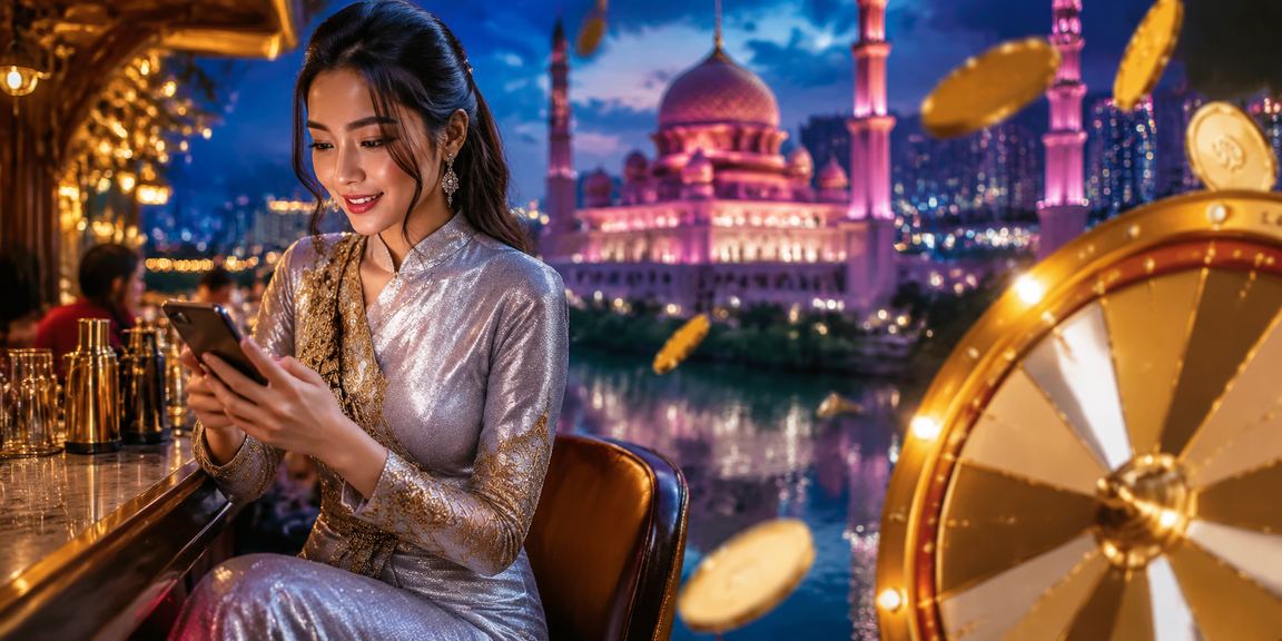 Meja Roulette bercorak batik di kasino Putrajaya Malaysia